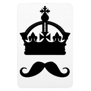 König von Mustaches Zollmagnet Magnet