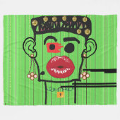 König von Nigeria FLEECE BLANKET! (Vorderseite (Horizontal))