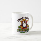 König von Pesto Penguin Kaffeetasse (VorderseiteRechts)