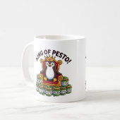 König von Pesto Penguin Kaffeetasse (Vorderseite Links)