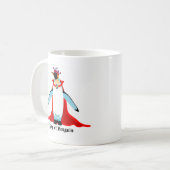 König von Pinguin Kaffeetasse (Vorderseite Links)