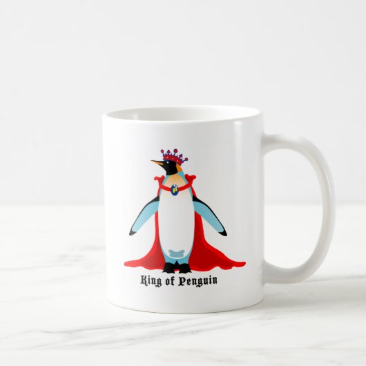 König von Pinguin Kaffeetasse (Rechts)