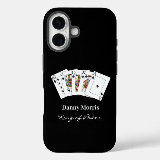 König von Poker Hand Case-Mate iPhone Hülle (Rückseite)