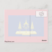 König von Siam, thailändische Flagge Postkarte (Rückseite)