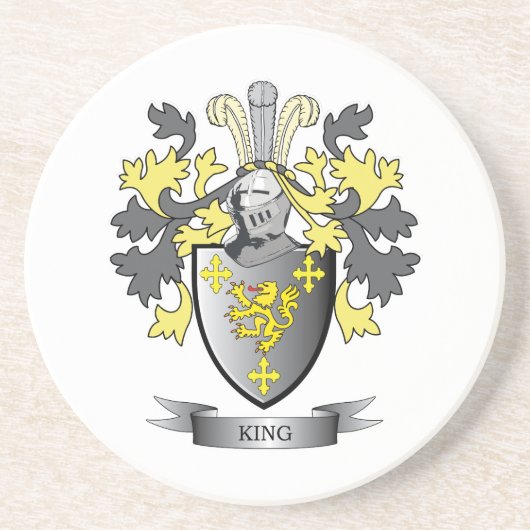 König Wappen Getränkeuntersetzer (Vorne)