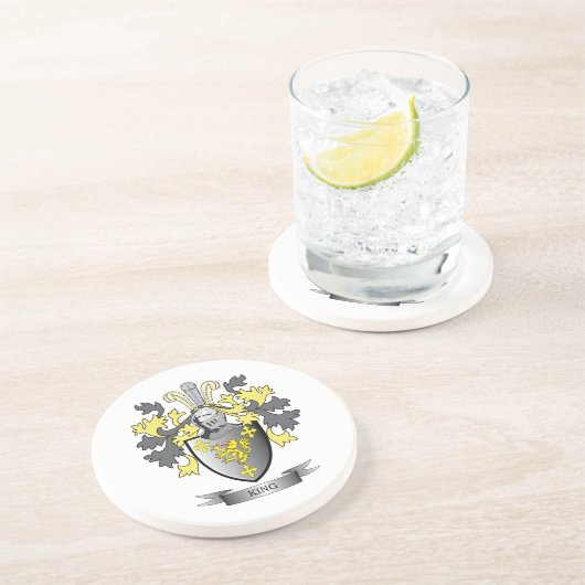 König Wappen Getränkeuntersetzer (Seite)