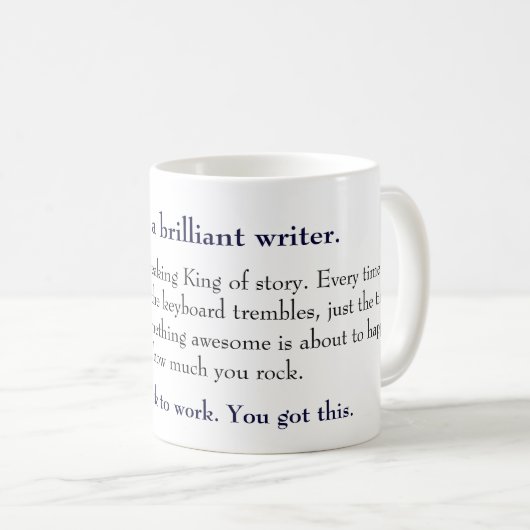 König Writer Mug Kaffeetasse (VorderseiteRechts)
