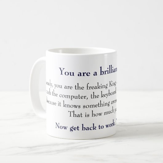 König Writer Mug Kaffeetasse (Vorderseite Links)
