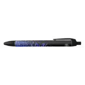 Königblau Glitz individuelle Autogramm Stift (Oberseite)