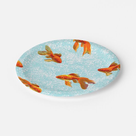 Königblau Pappteller (Schrägansicht)