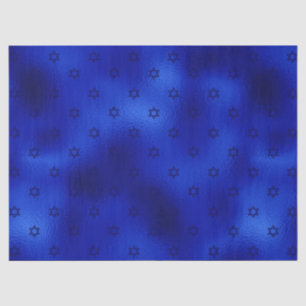 Königblaue Davidstern Hanukkah-Tissue-Papier Seidenpapier