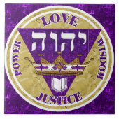 Könige 4 Hauptattribute Fliese (Vorderseite)