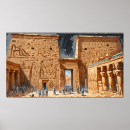 Könige des alten Ägypten Dendera Temple Poster