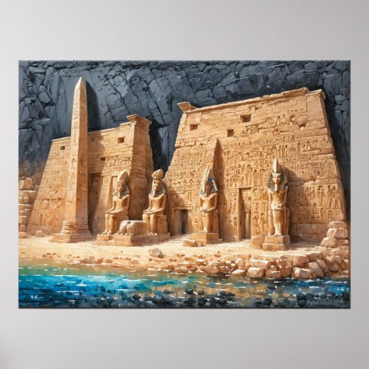 Könige des alten Ägypten Dendera Temple Poster (Vorne)