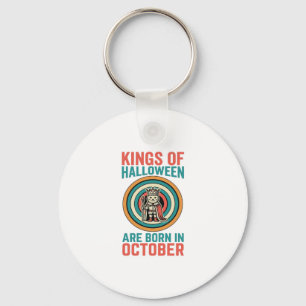 Könige des Halloween-Oktober-Geburtstags-Vintage-S Schlüsselanhänger