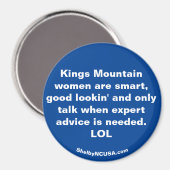 Könige Frauen sind ... Magnet (Vorderseite/Rückseite)