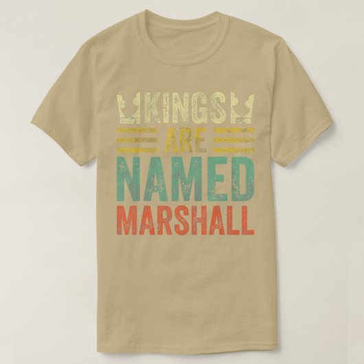 Könige heißen Marshall Shirt Funny Personalisiert (Design vorne)