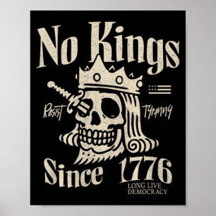 Könige in Amerika seit 1776 Patriotischer 4. Juli Poster