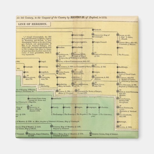 Könige Irlands und Wales Magnet (Vorne)