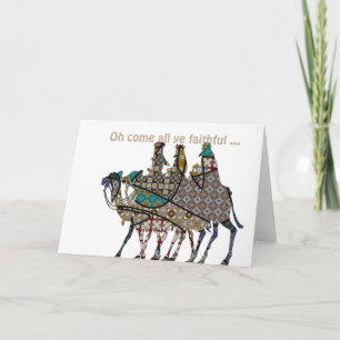 Könige reisen, um das Baby Jesus zu sehen Karte