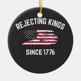 Könige seit 1776 ablehnen 4. Juli Keramik Ornament