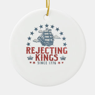 Könige seit 1776 ablehnen 4. Juli  Keramik Ornament