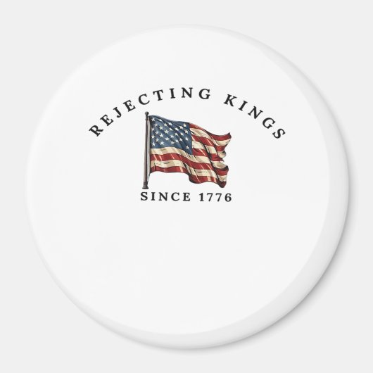 Könige seit 1776 ablehnen Amerika Magnet (Vorne)