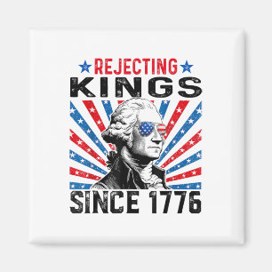 Könige seit 1776 ablehnen Bedrängte USA-Flagge Vin Magnet