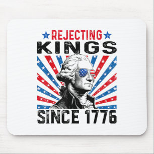 Könige seit 1776 ablehnen Bedrängte USA-Flagge Vin Mousepad