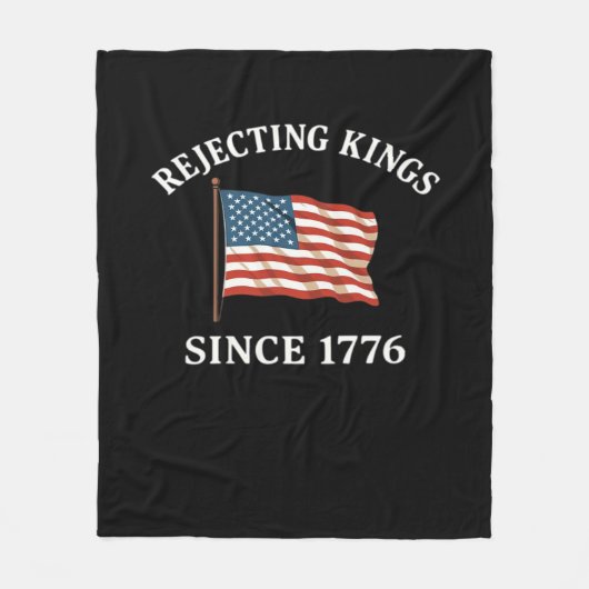 Könige seit 1776 ablehnen Essential Style Fleecedecke (Vorderseite)
