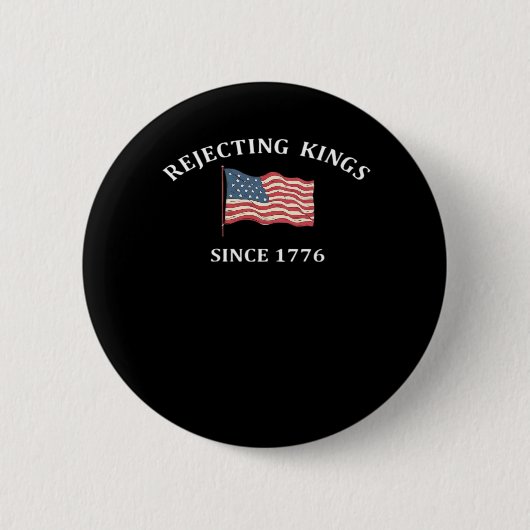 Könige seit 1776 ablehnen im klassischen Stil Button (Vorderseite)