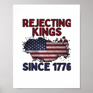 Könige seit 1776 ablehnen Klassischer Retro-Stil Poster