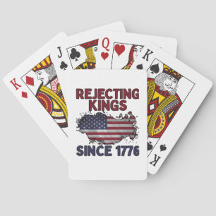 Könige seit 1776 ablehnen Klassischer Retro-Stil Spielkarten