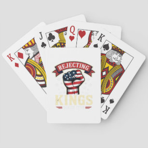 Könige seit 1776 ablehnen Patriotischer Amerikanis Spielkarten