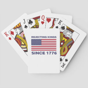 Könige seit 1776 ablehnen Protest Klassisch Fette  Spielkarten