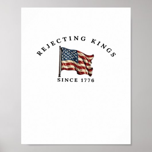 Könige seit 1776 Amerika ablehnen Poster (Vorne)