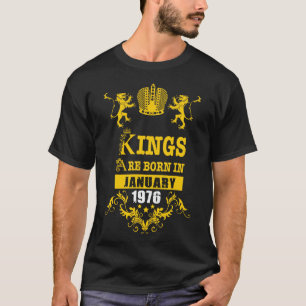 Könige sind geboren im Januar 1976 Essenzielles Ge T-Shirt