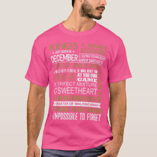Könige sind im Dezember Sagittarius Geburtstag Gi  T-Shirt