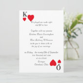 Könige u. Queens, die Einladung Wedding sind (Stehend Vorderseite)