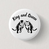 Könige und Königinnen Schwarzer Löwe und Löwen Button (Vorderseite)