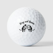 Könige und Königinnen Schwarzer Löwe und Löwen Golfball (Vorderseite)