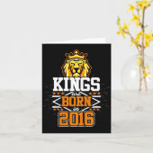 Könige werden 2016 Löwe Bday-Geschenke 6. Karte (Gelbe Blume)