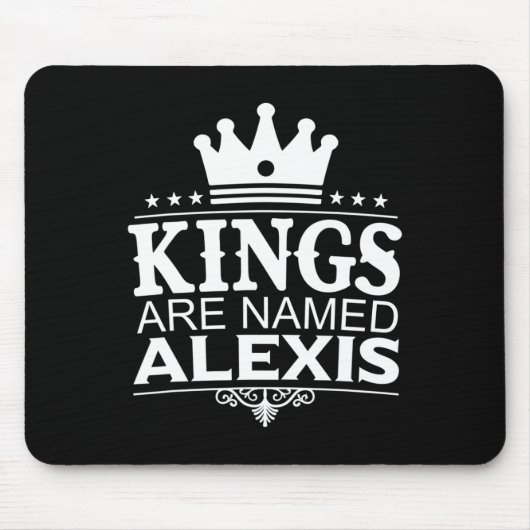 Könige werden Alexis Funny Personalisierter Name J Mousepad (Vorne)