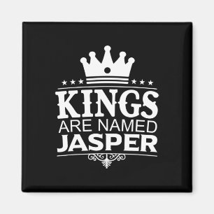 Könige werden Jasper Funny Personalisierter Name J Magnet
