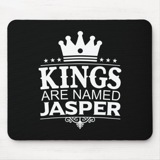 Könige werden Jasper Funny Personalisierter Name J Mousepad (Vorne)