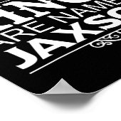 Könige werden Jaxson Funny Personalisierter Name J Poster (Ecke)