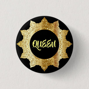 KÖNIGER GOLDSCHWARZ HINTERGRUND BUTTON