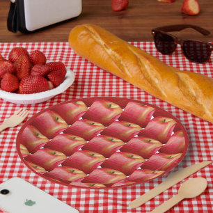 KÖNIGER ROTER APPLE PAPPTELLER