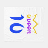 Königin 10 fleecedecke (Vorderseite (Horizontal))