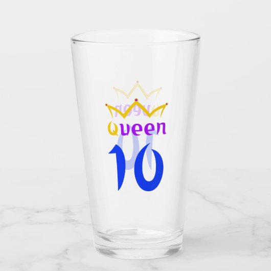 Königin 10 glas (Rückseite)